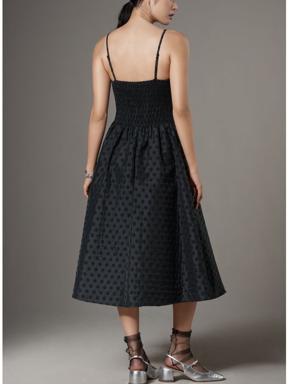 Corey Lynn Calter Valentina Polka Dot Midi Dress NWT - Picture 14 of 16